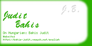 judit bahis business card